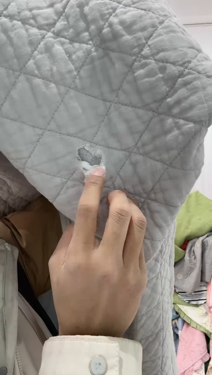 棉200*230纯棉床盖53号破损瑕疵