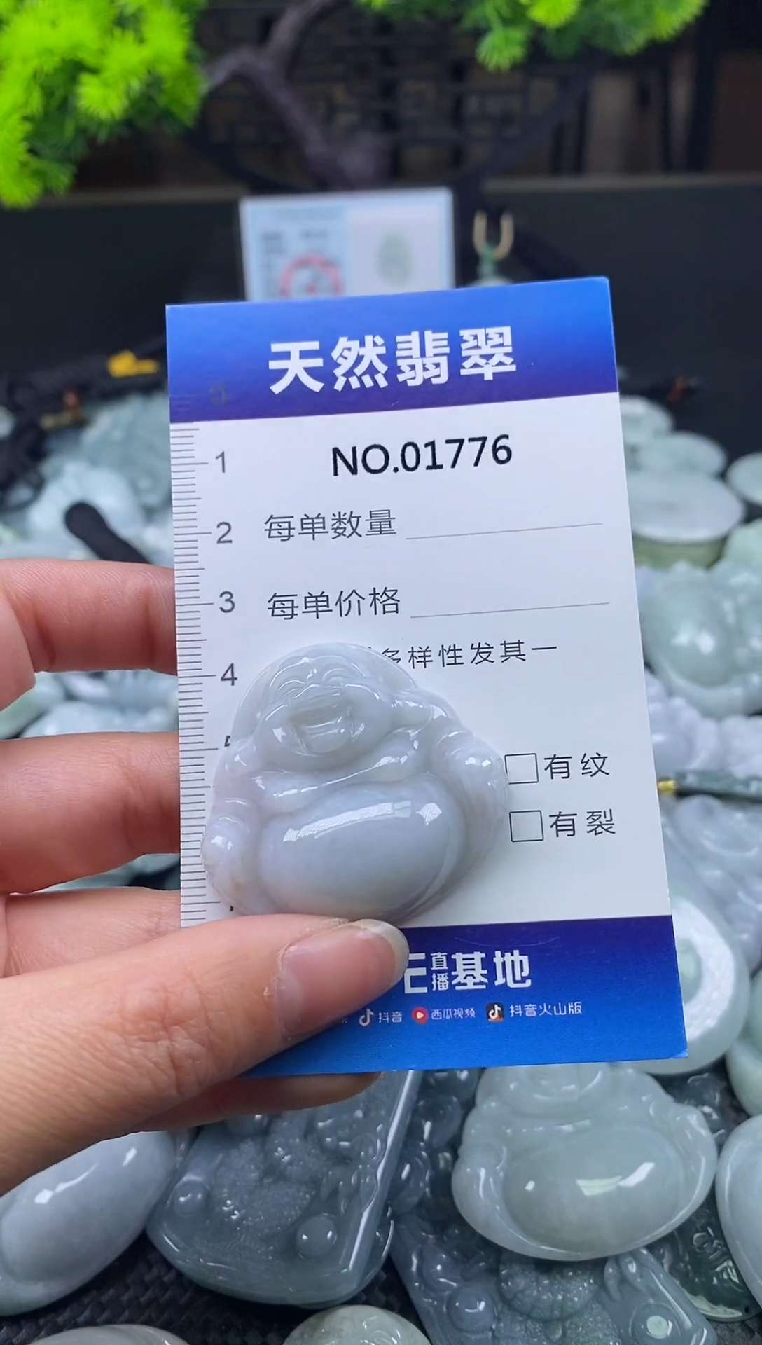 颈饰未镶嵌翡翠天然缅甸翡翠1776