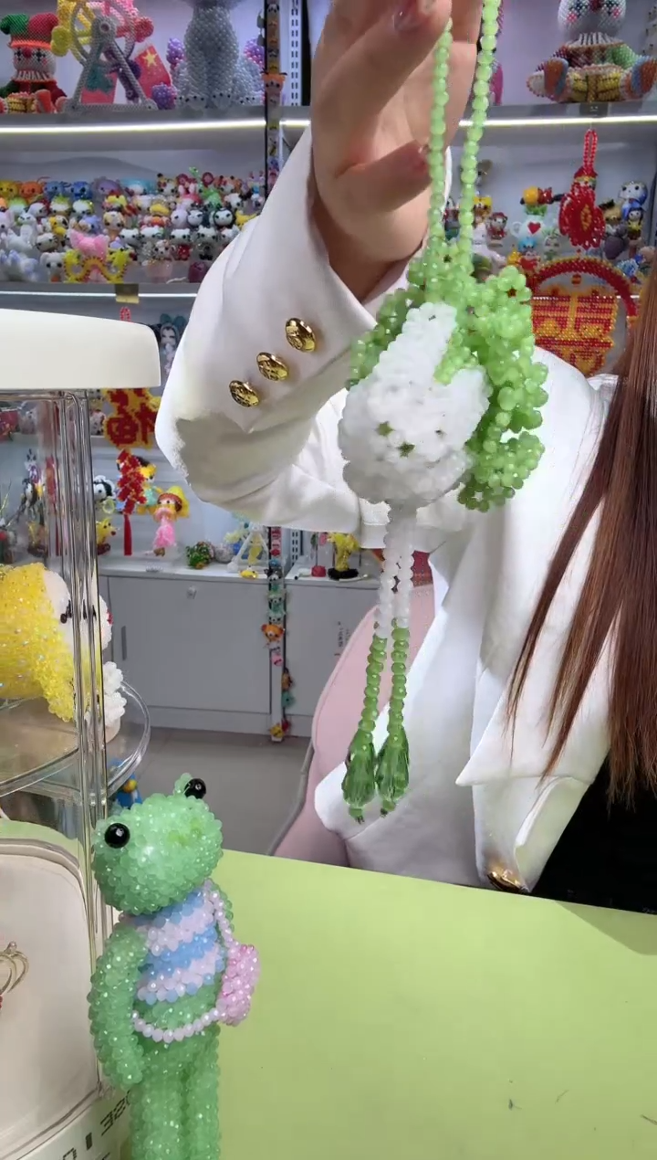 玻璃2518卡4水晶玉白菜材料包1套