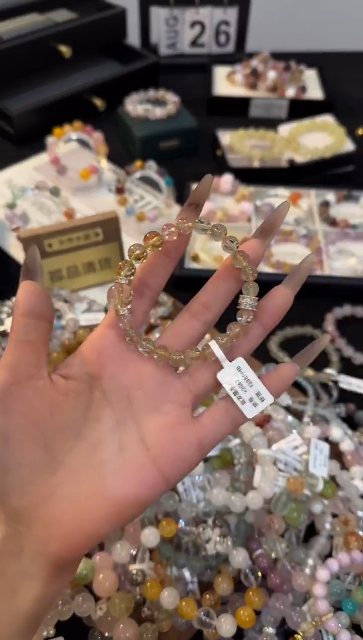 合金手链水晶金发晶x2067