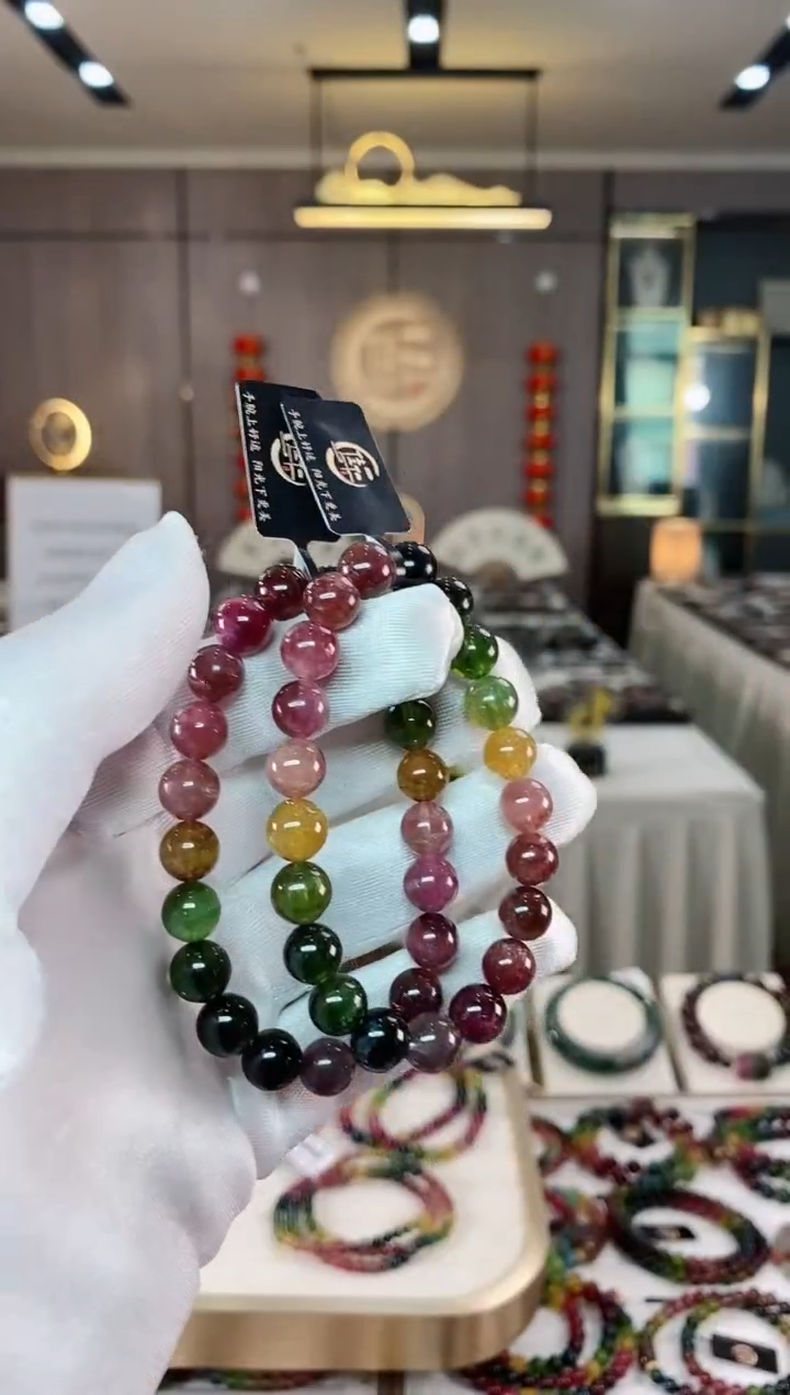 【闪购商品】碧玺单圈手串9mm+未镶嵌（多样性发一条）