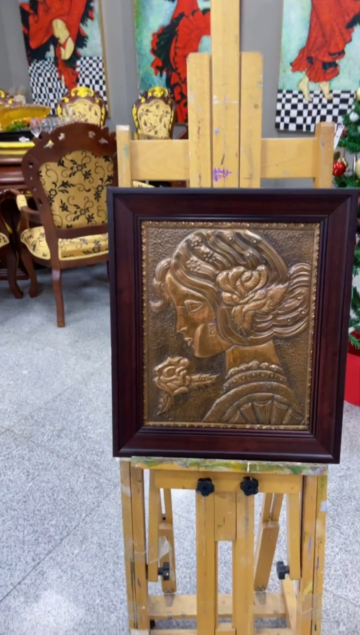 【闪购商品】俄罗斯铜版画《》37*44外