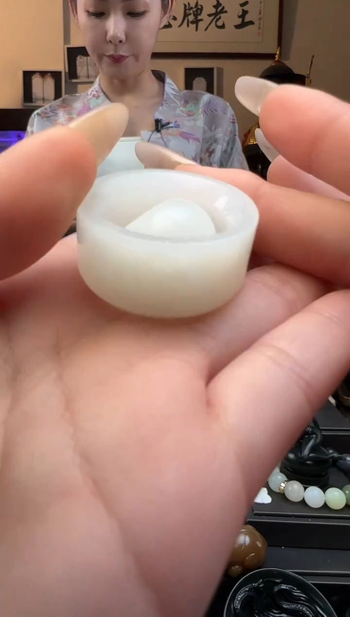 【闪购商品】和田玉白玉扳指未镶嵌（19-24）