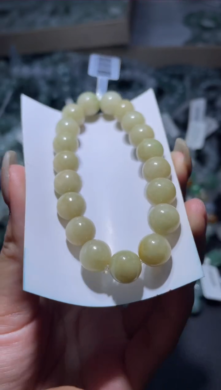 【闪购商品】定制翡翠未镶嵌天然缅甸A货翡翠手串24