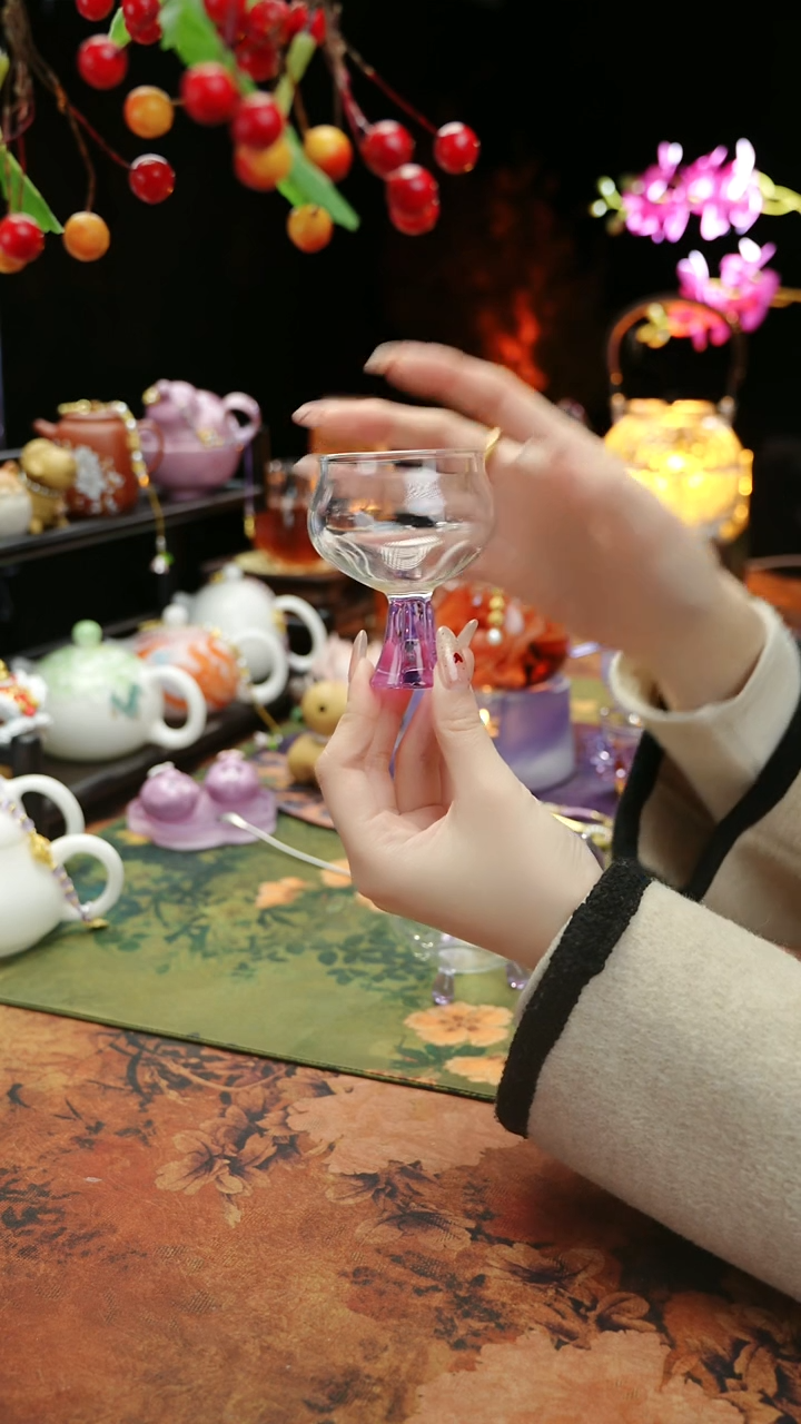 【闪购商品】紫色高足主人杯60cc@@@@@@