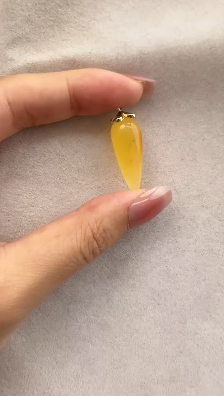 【闪购商品】琥珀裸石银S925镶嵌10112010-吊坠