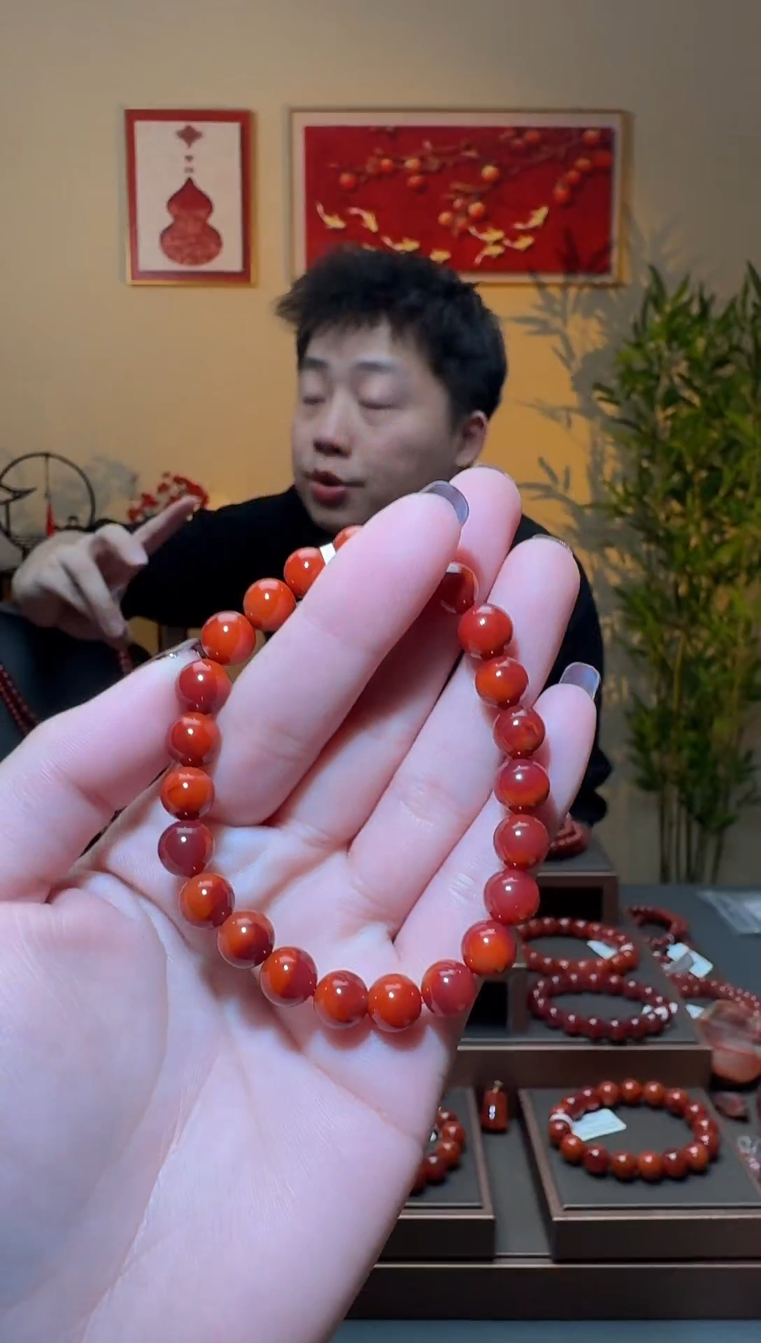 【闪购商品】南红玛瑙手串未镶嵌一条约8mm 多样性发货