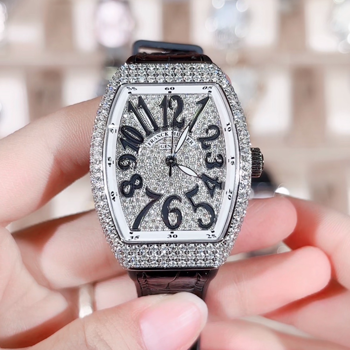 99新 Franck Muller/法兰克穆勒 v32表/原钻/WHT031156