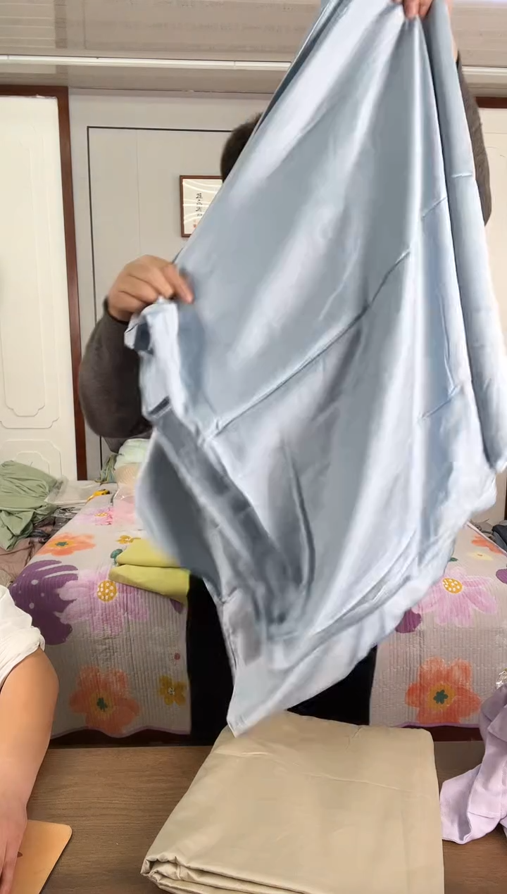 再生纤维素纤维蓝色80支竹纤维床单245*270cm（微瑕）