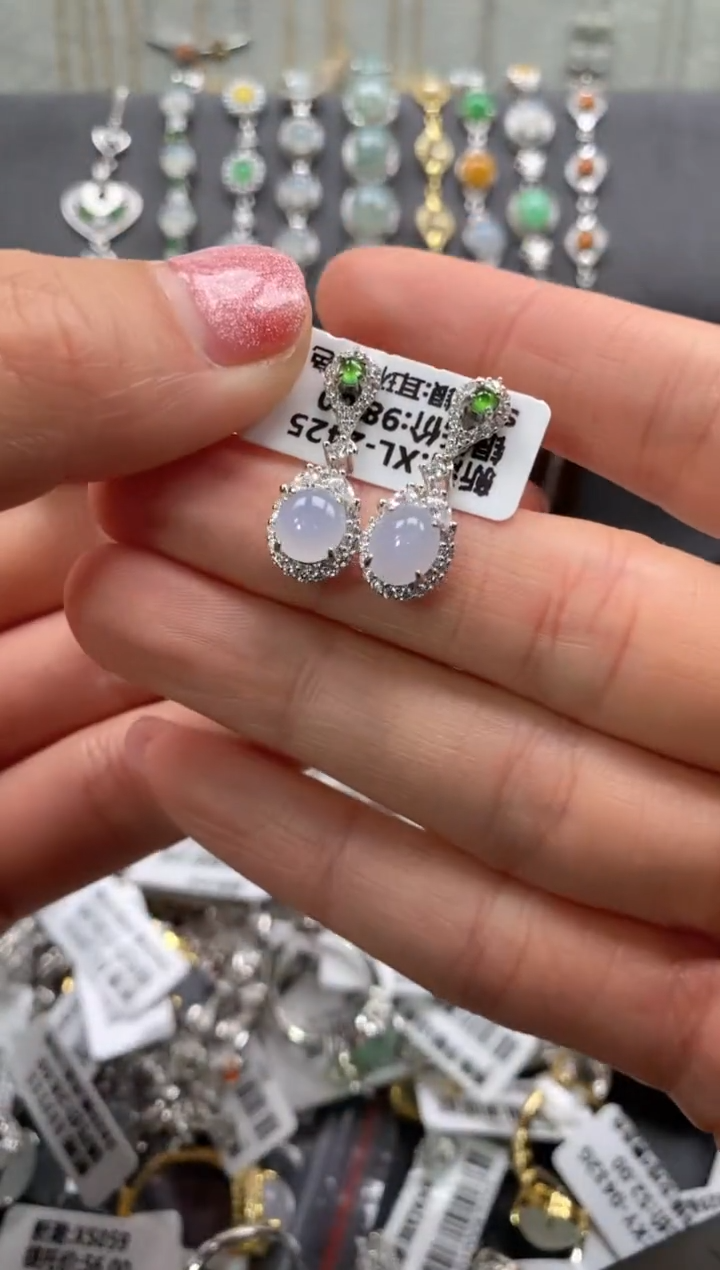 【闪购商品】翡翠戒指银S925镶嵌111111111     1