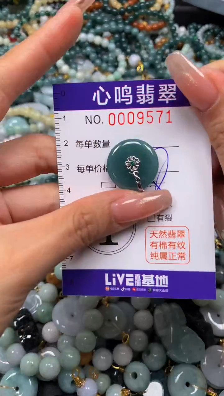 翡翠未镶嵌颈饰闪购009571