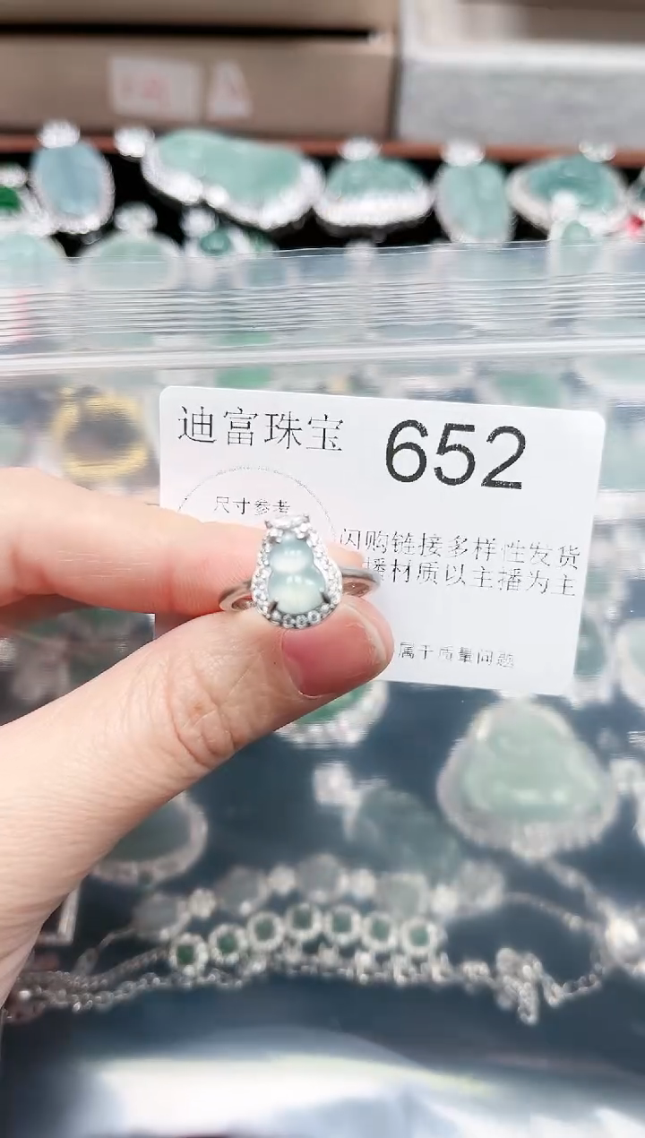 【闪购商品】翡翠颈饰未镶嵌赠皮绳652
