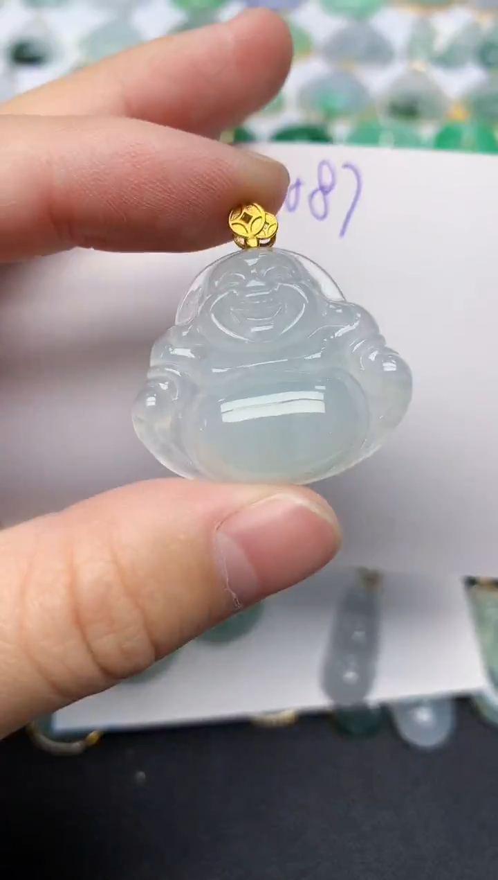 颈饰未镶嵌翡翠天然缅甸A货翡翠百元以上9元证书费自理