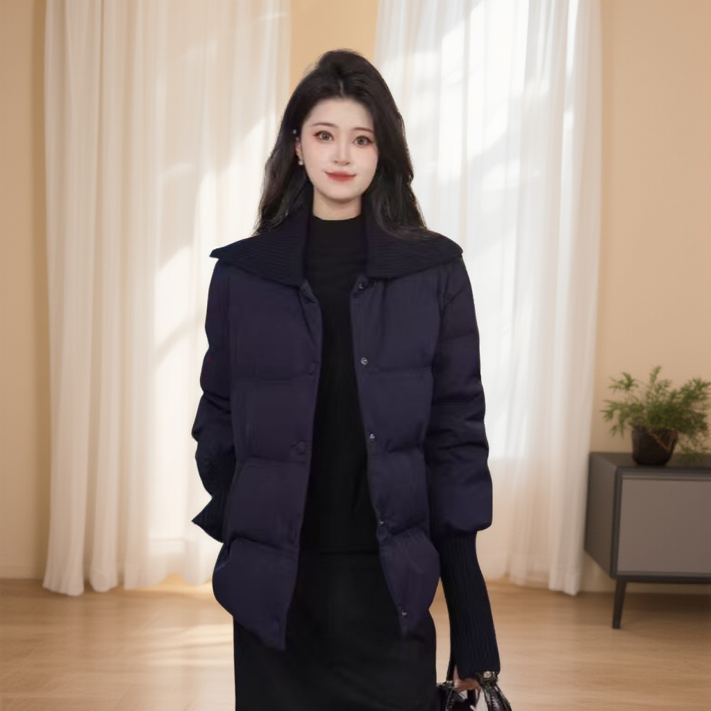 Gowani/乔万尼2025新款女款冬季保暖短款羽绒服EM4T638