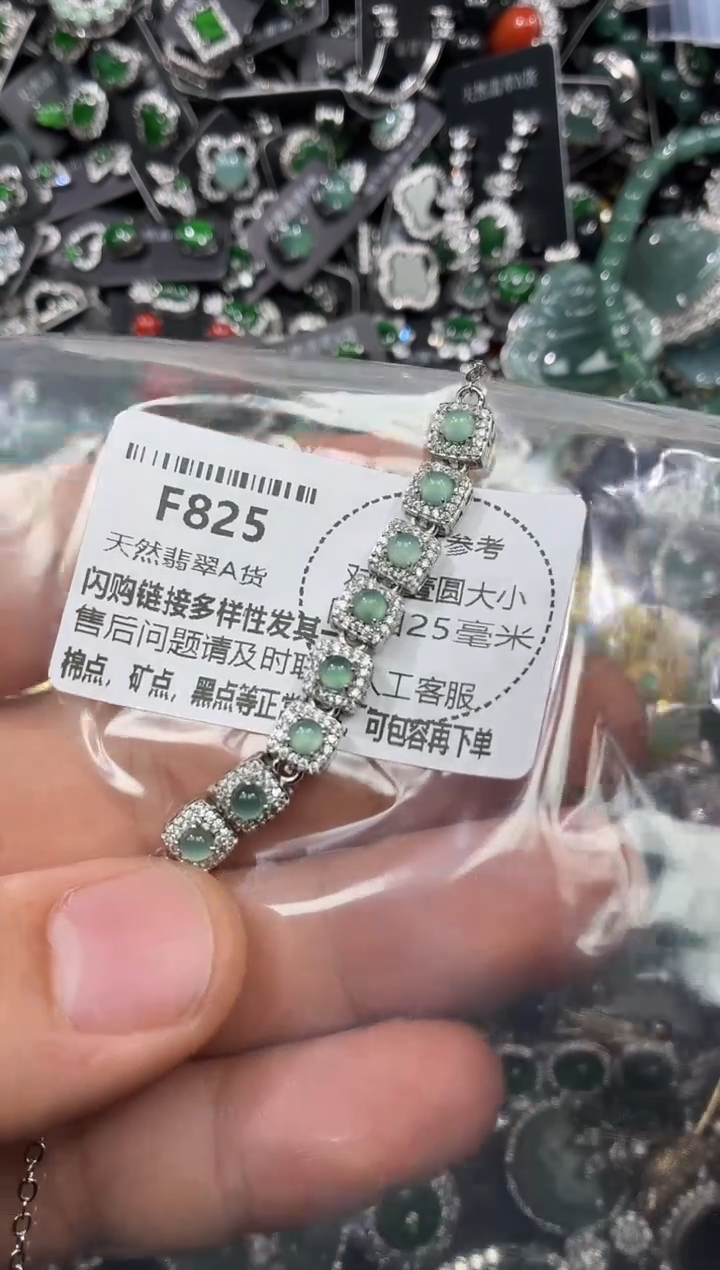 颈饰未镶嵌翡翠F825手链