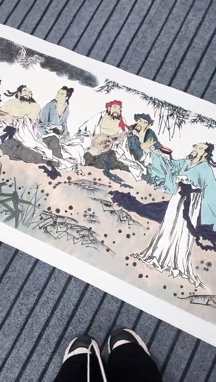 精品国画人物作品