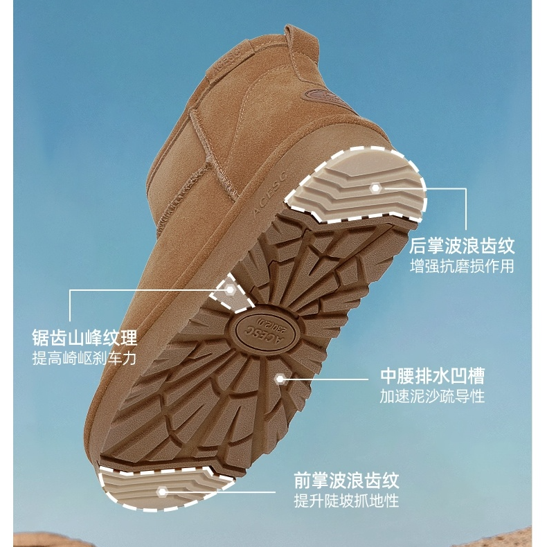 新款防水时尚雪地靴女款加厚雪地靴短筒厚底雪地靴中筒A25491536