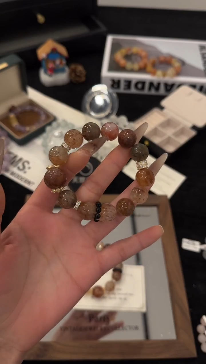 合金手链水晶黑金超多宝x3461