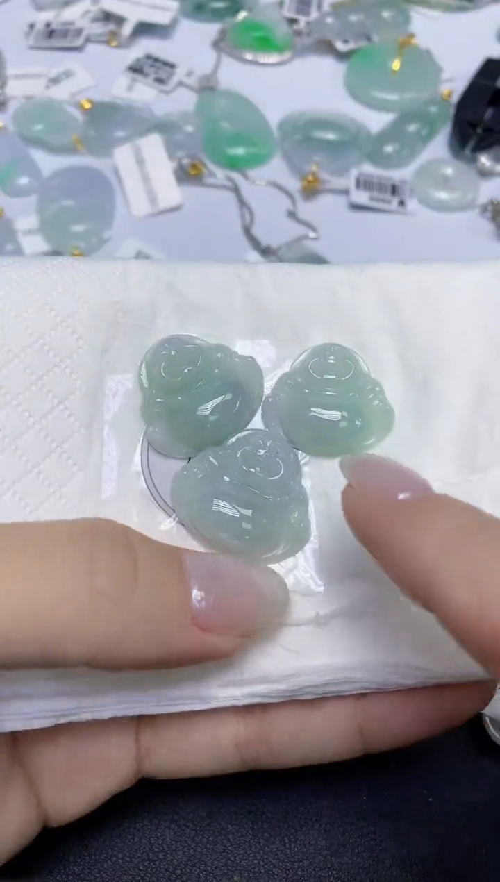 颈饰未镶嵌翡翠天然缅甸翡翠A货多样性发一件