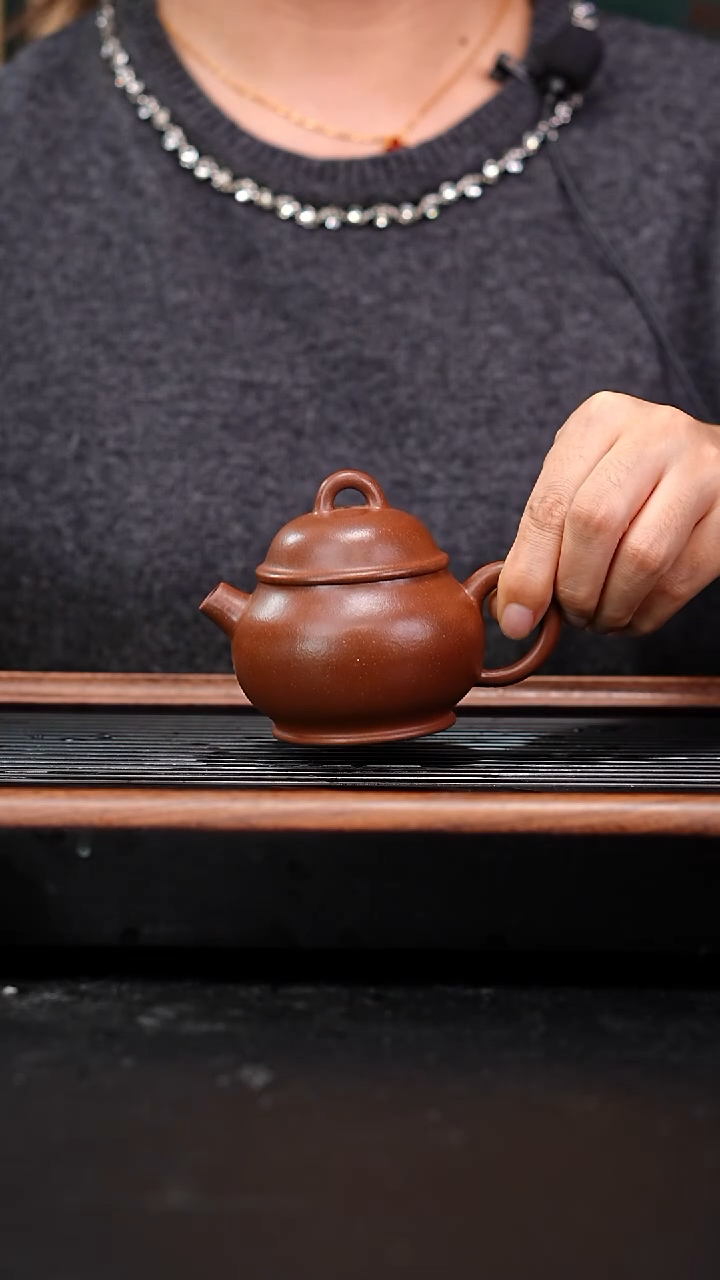 茶壶紫砂五号井底槽青憨瓦