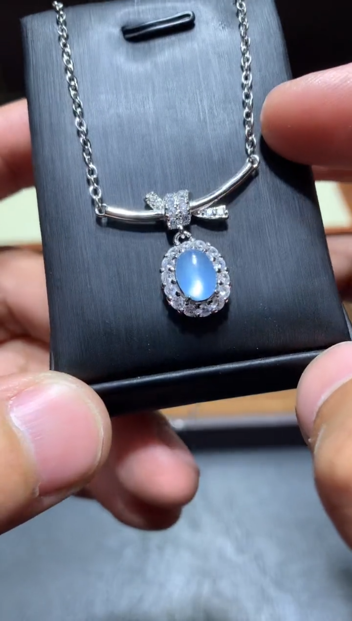 未镶嵌颈饰海蓝宝石F81【多样性发其一】