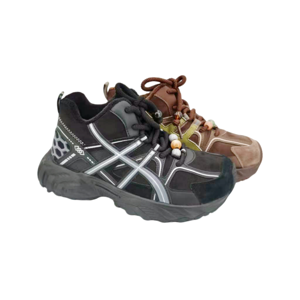 KANGNAI/康奈11258382冬季2025款圆头厚底加绒舒适系带保暖女休闲