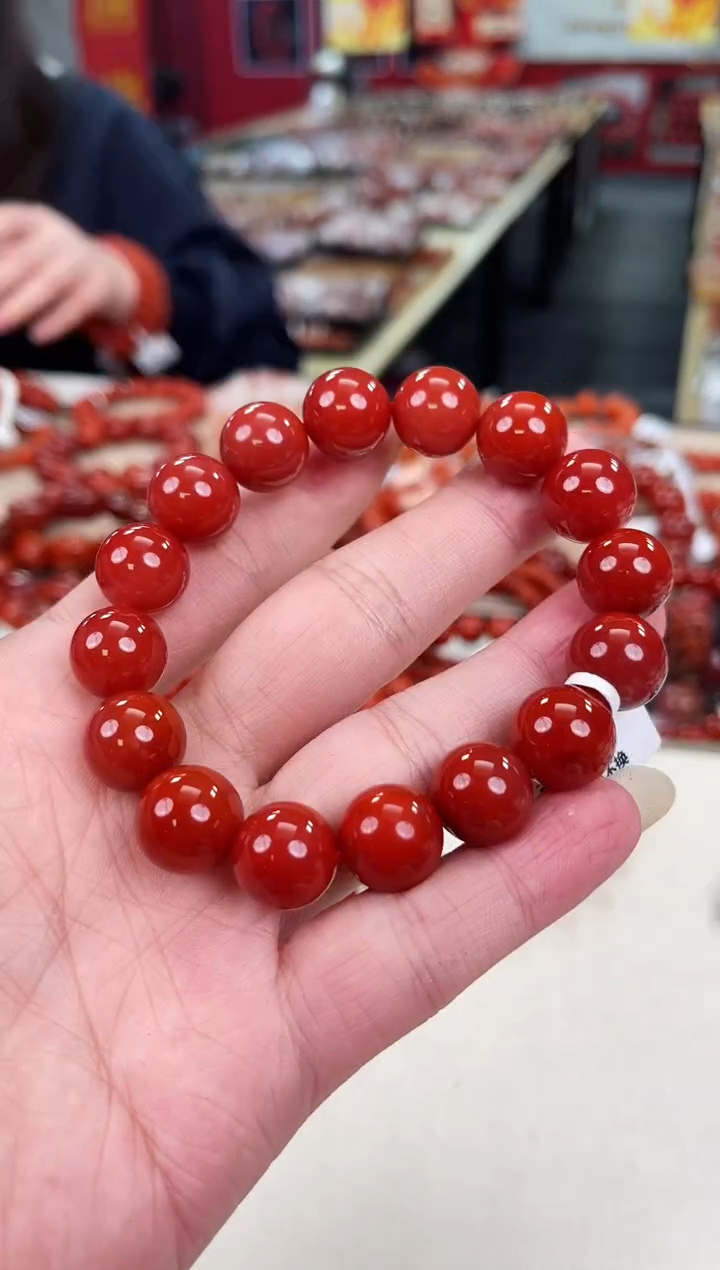未镶嵌瓦西jh手串13+南红玛瑙（多样式发其一）