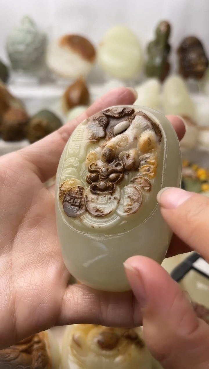 石材古青石棉纹正常不退换貔貅