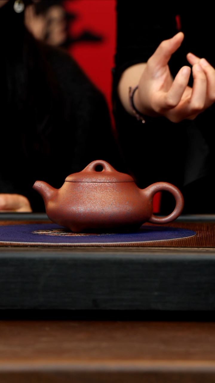【闪购商品】紫砂茶壶CH 明砂料 矮石瓢 