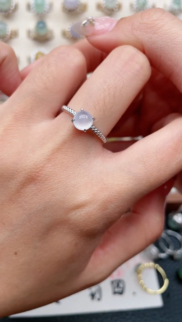 【闪购商品】翡翠戒指银S925镶嵌1111