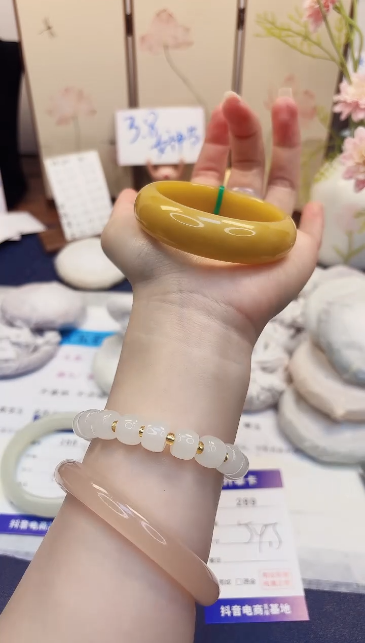 【闪购商品】石英质玉手镯未镶嵌289-财气镯-圈口54