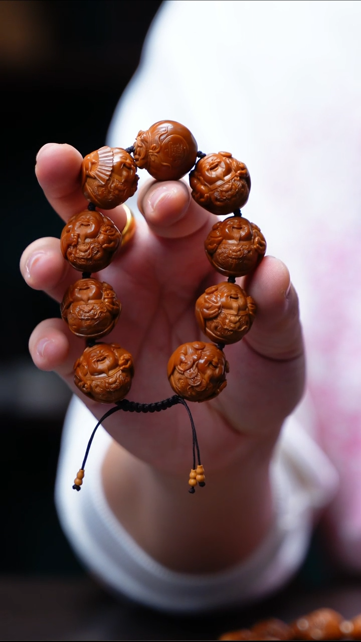 手串/手链橄榄核八大龙财神【郑杨涛】