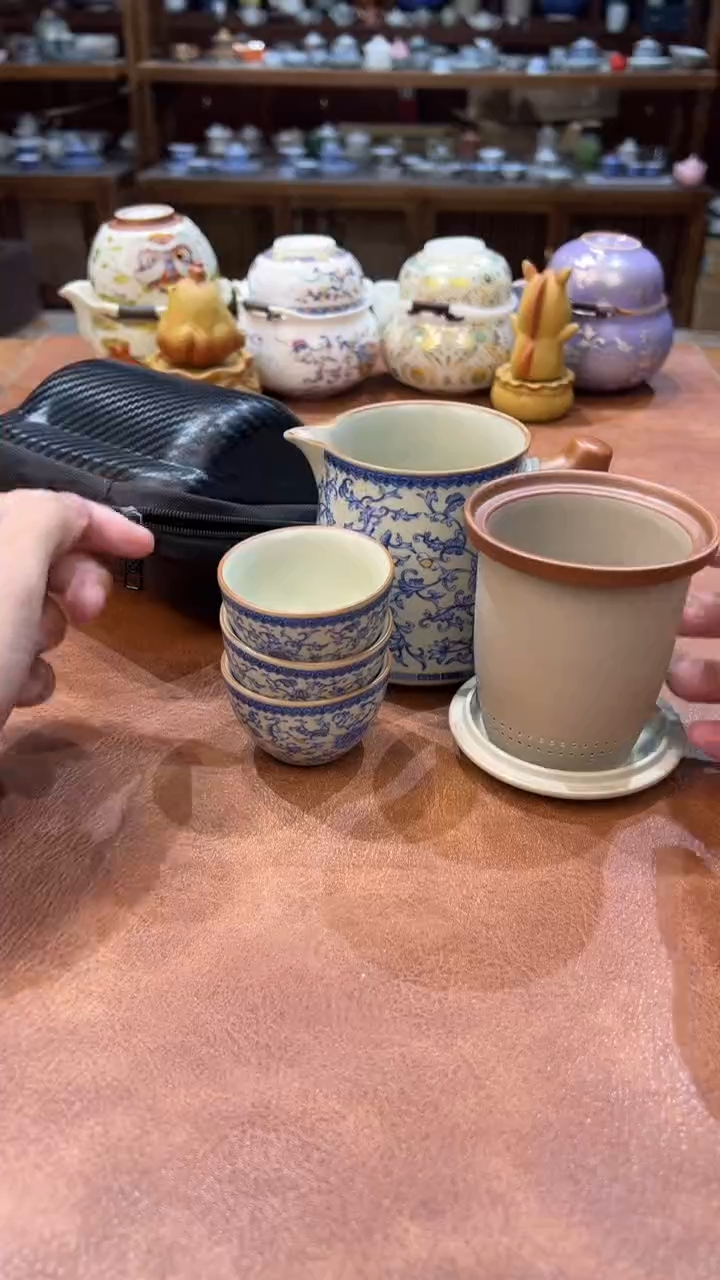 真的很便宜会开片的旅行茶具