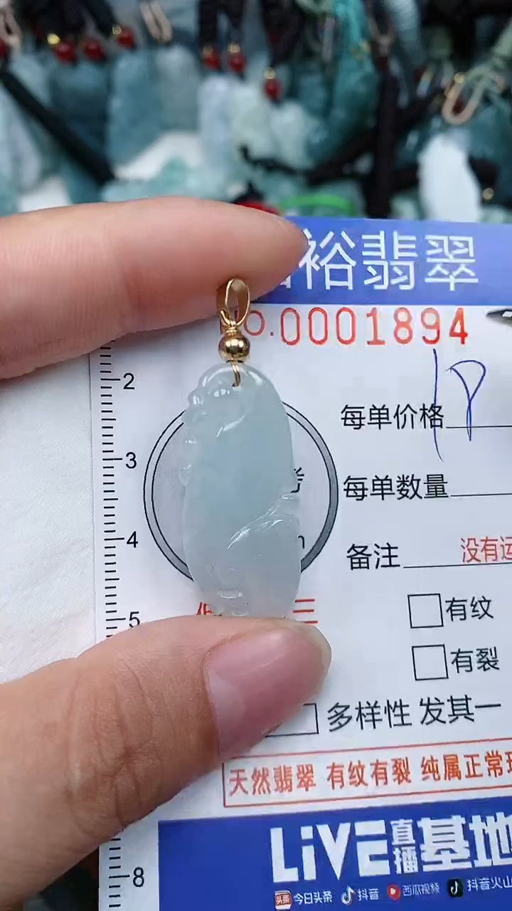 翡翠未镶嵌颈饰...0001894
