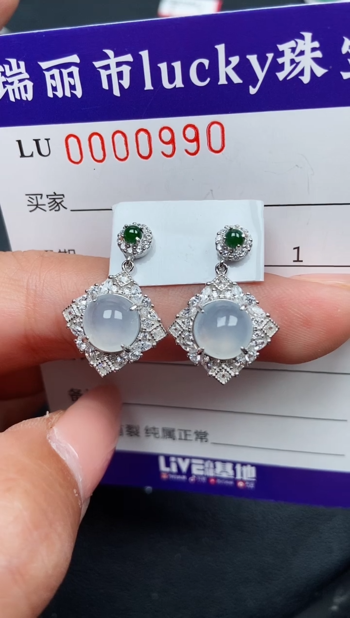 【闪购商品】翡翠颈饰银S925镶嵌0990