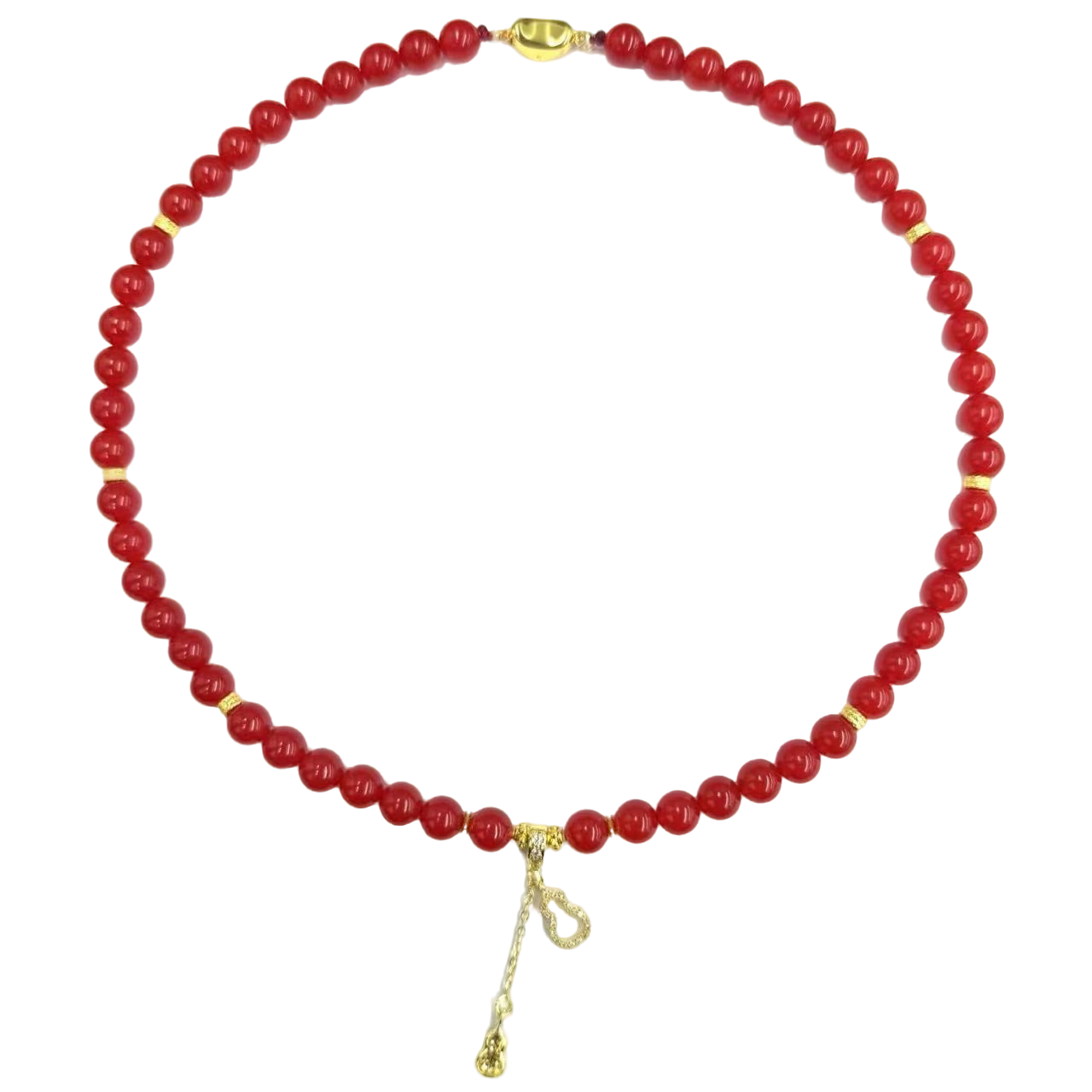 x831-国风气质简约款血离子玛瑙妈妈链毛衣链-赠礼盒