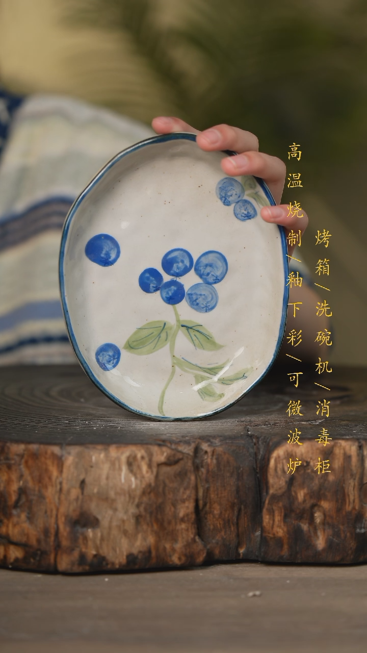 【闪购商品】瓷片景德镇高温釉下彩可微波烤箱洗碗机