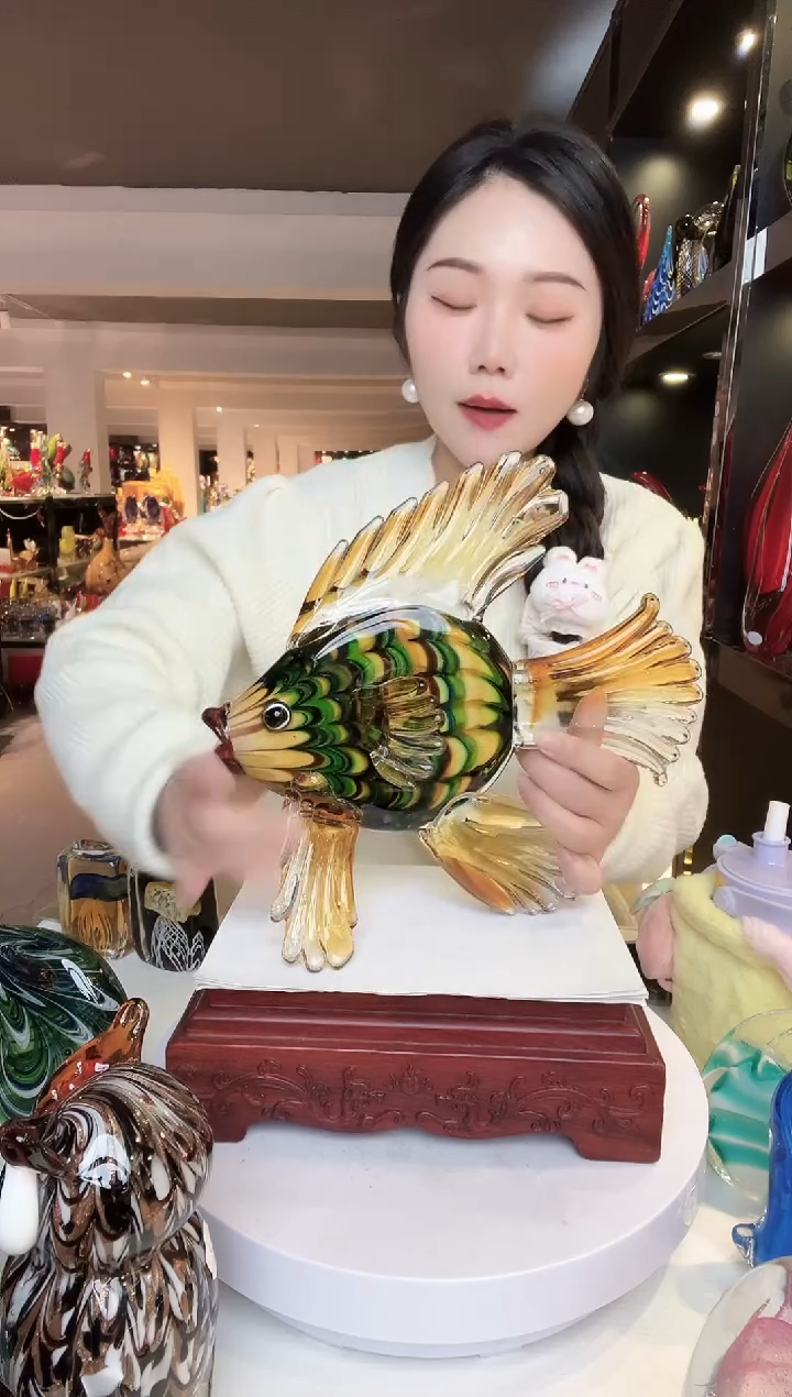 【闪购商品】茶盏琉璃摆件家居摆件