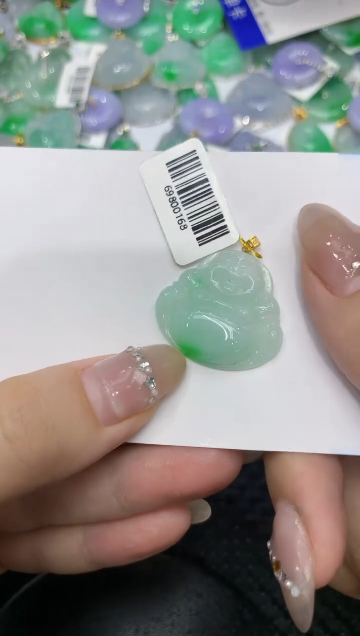 【闪购商品】翡翠颈饰18K金镶嵌222222222