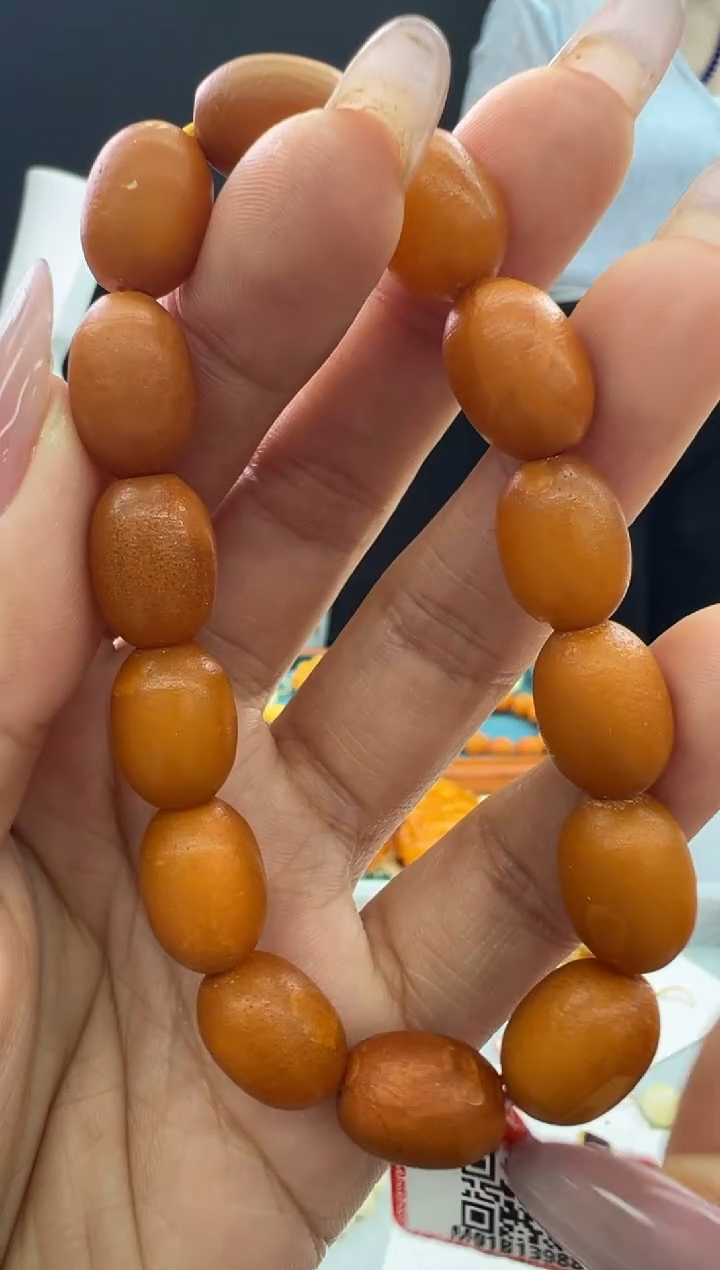 【闪购商品】琥珀手链未镶嵌52秒拍号