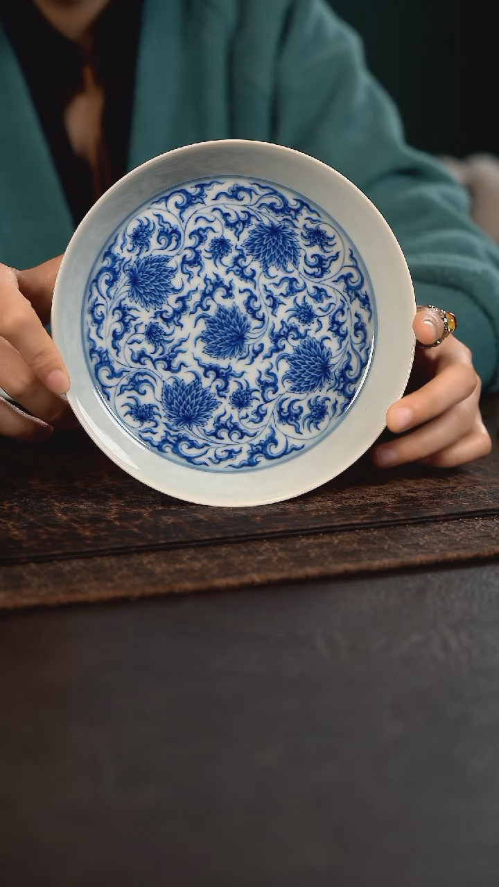 【闪购商品】杯聚澜堂缠枝菊大壶承