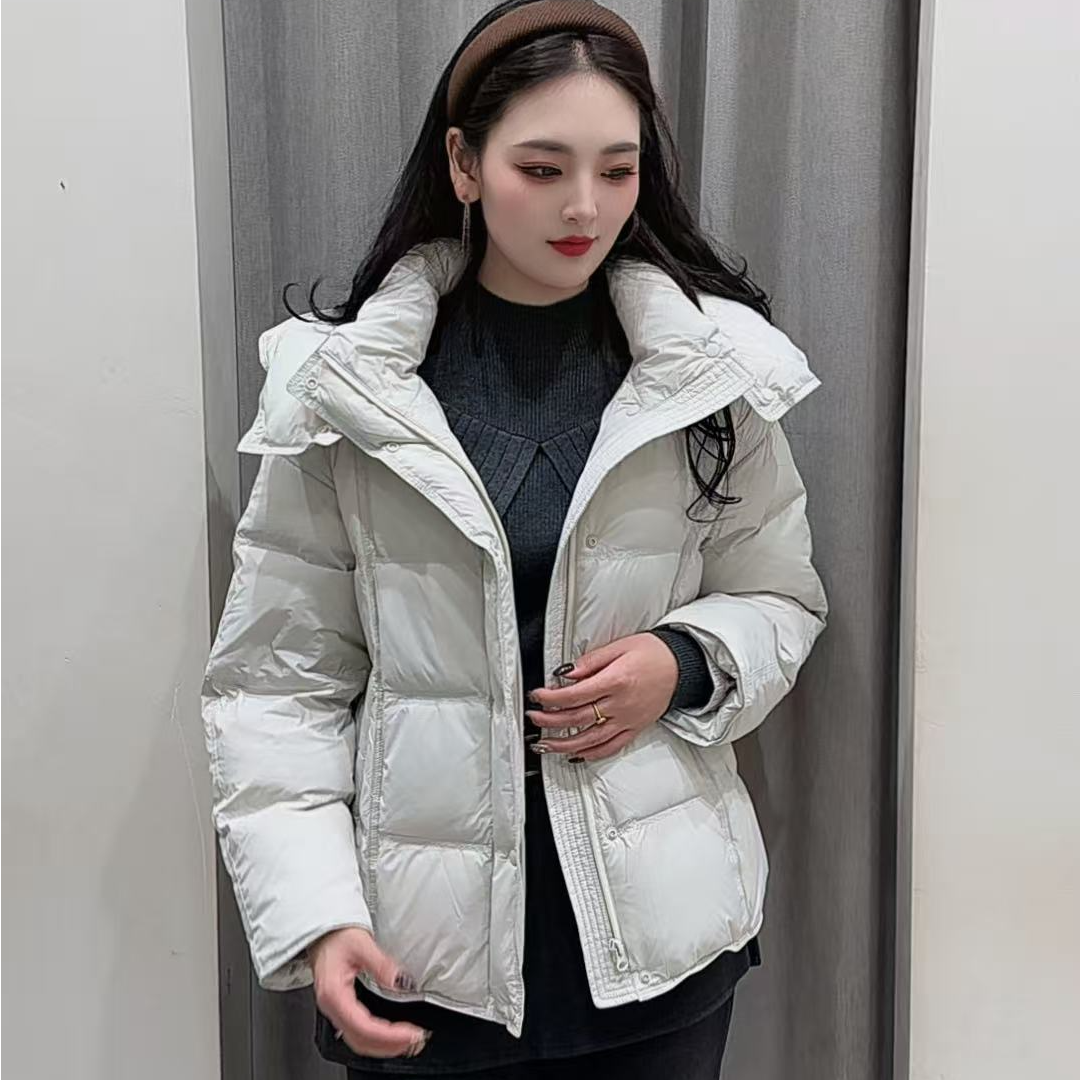 【冬日一封情书】香港一诺新国标90白鸭绒帽子可拆卸高品质羽绒服