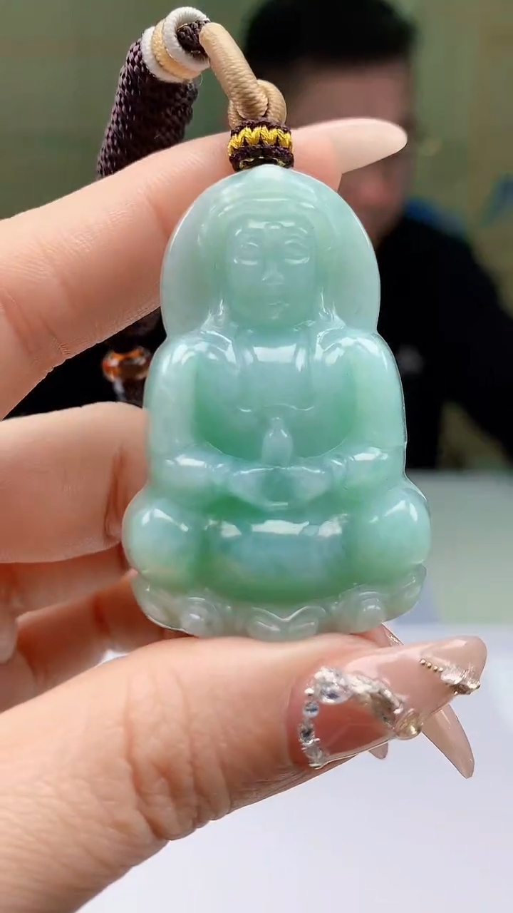 【闪购商品】定制翡翠未镶嵌5152ty-毛货挂件79