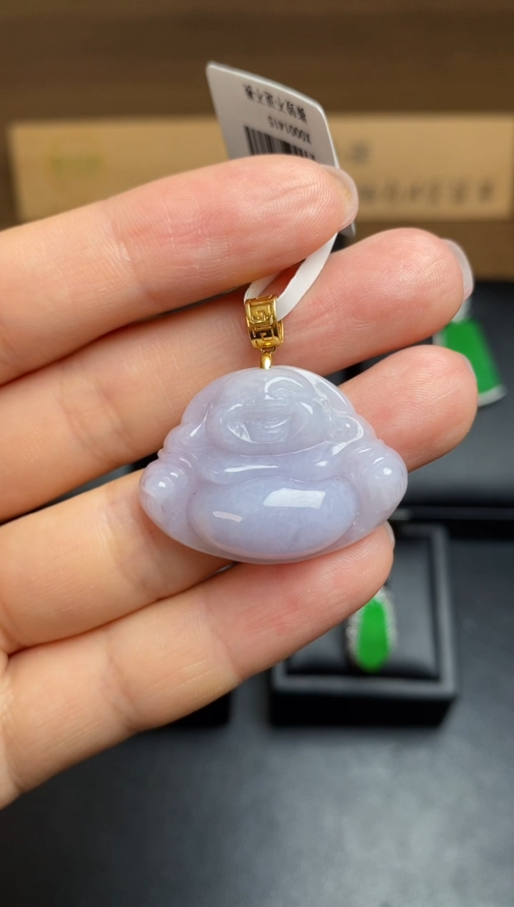 【闪购商品】翡翠颈饰18K金镶嵌翡翠