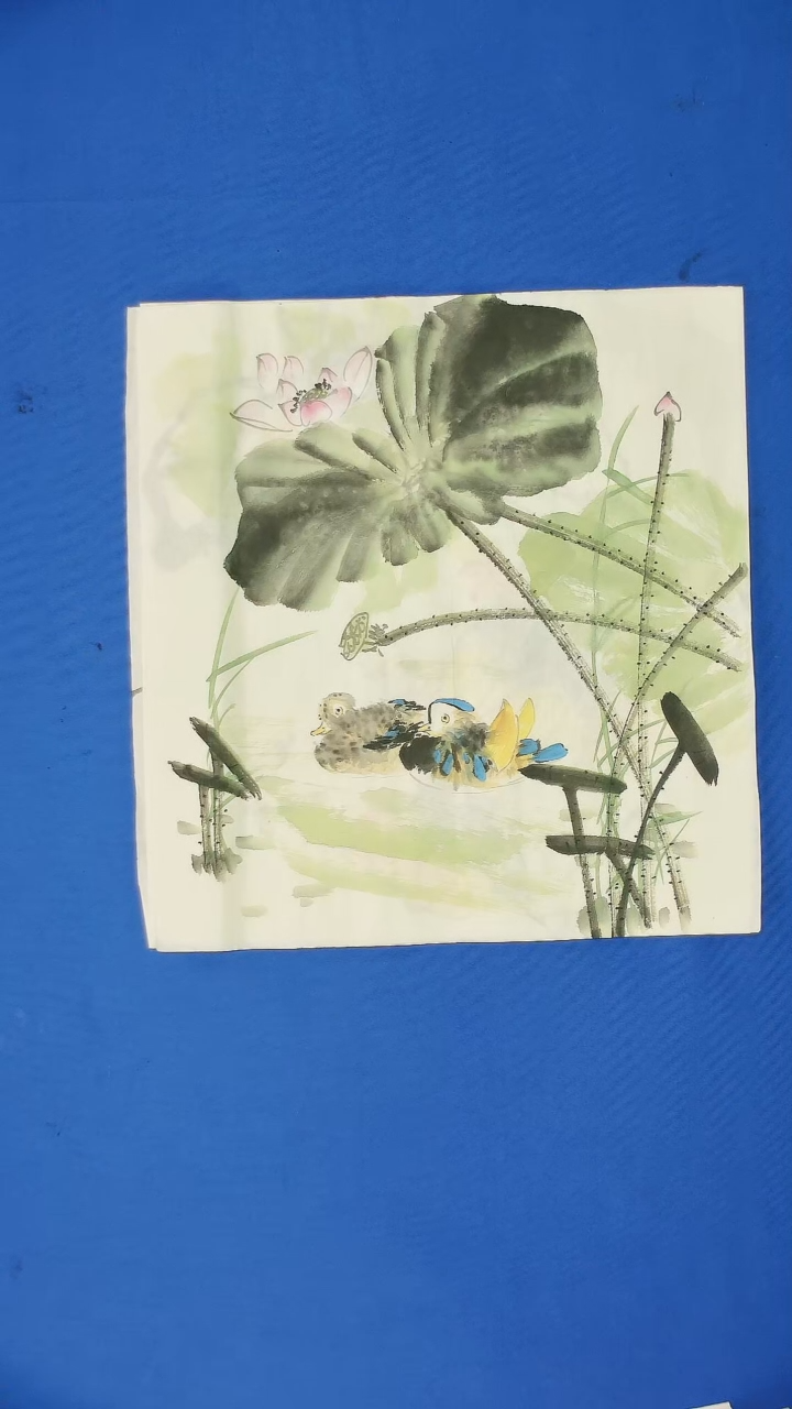 【闪购商品】国画花鸟 斗方  50*50   海棠花