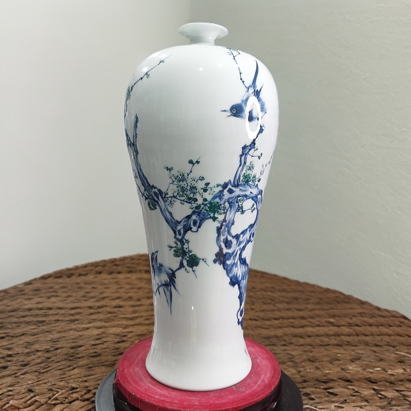 景德镇龚克仁老师手工手绘花瓶