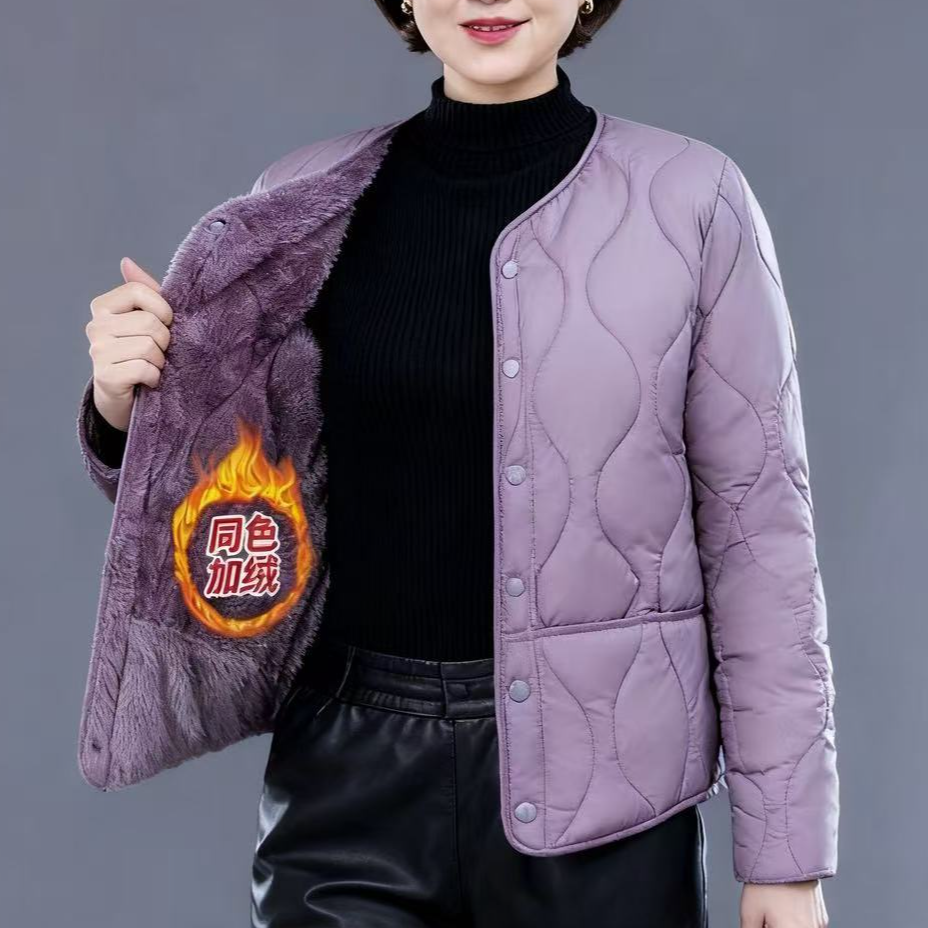 【清仓打底棉衣】打底贴身超轻棉袄加绒加厚宽松冬季棉衣妈妈装内搭