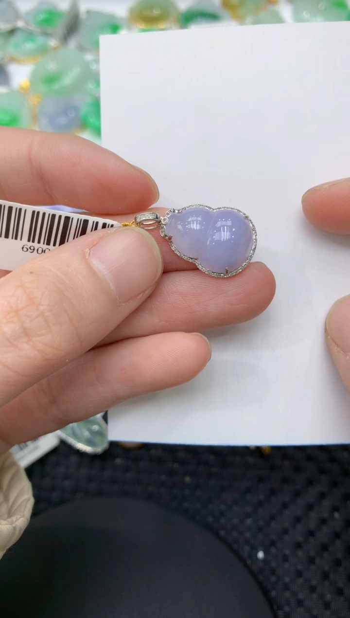 【闪购商品】翡翠颈饰18K金镶嵌1111111111