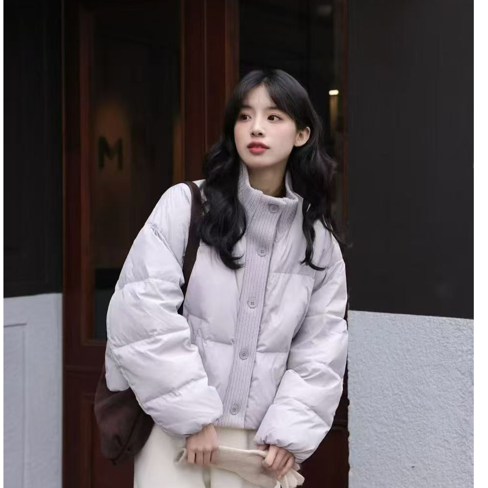 2025冬季加厚保暖潮流小个子白鸭绒羽绒服