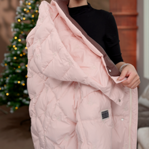 AQ-香港海港版 高端香芋紫原创设计羽绒服女